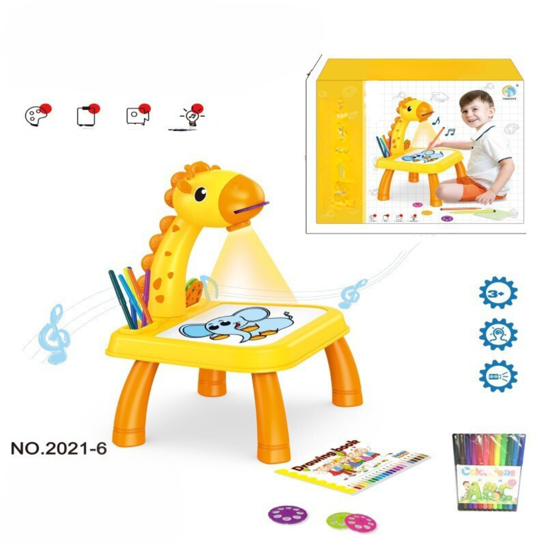Artistic LED Drawing Table with Built-in Projector