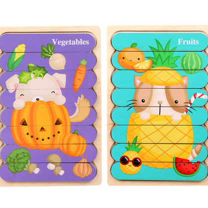Educational Wood Learning Puzzle