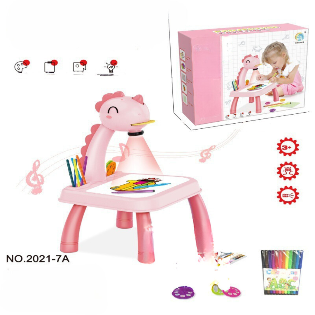 Artistic LED Drawing Table with Built-in Projector