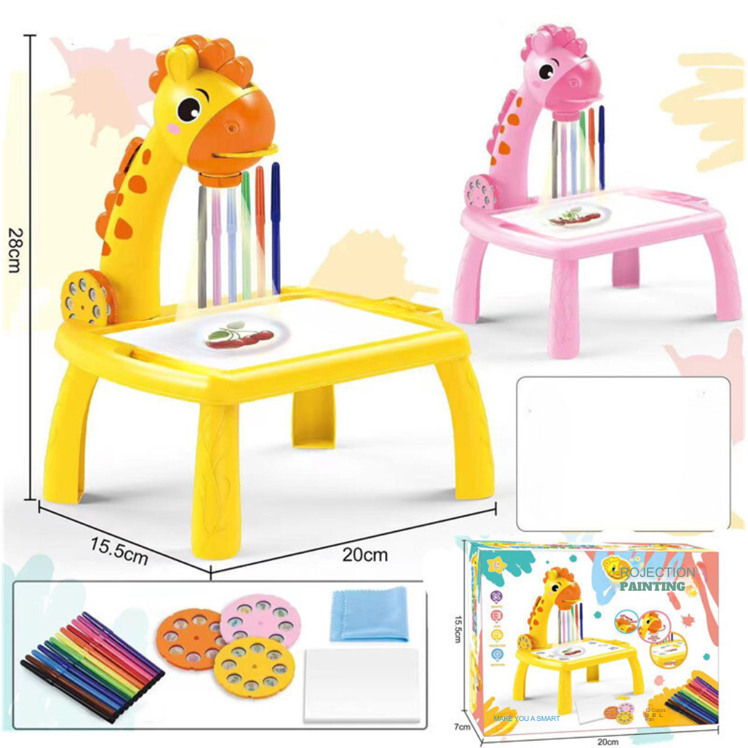 Artistic LED Drawing Table with Built-in Projector