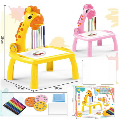 Artistic LED Drawing Table with Built-in Projector