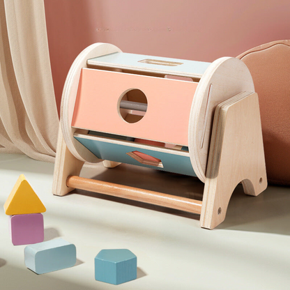Educational Wood Toy Storage Box