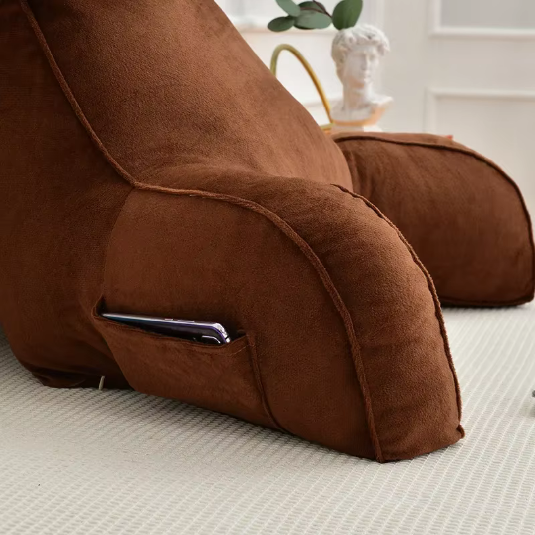 Ergonomic Support Pillow with Arms and Adjustable Neckrest