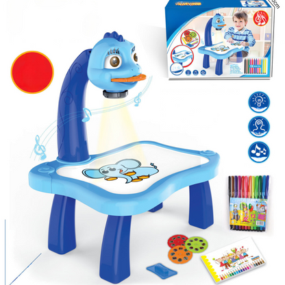 Artistic LED Drawing Table with Built-in Projector