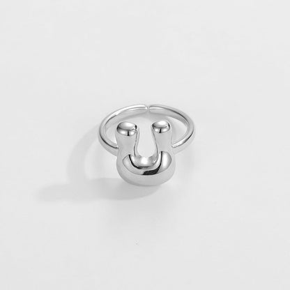 Fashionable Alphabet Initial Ring