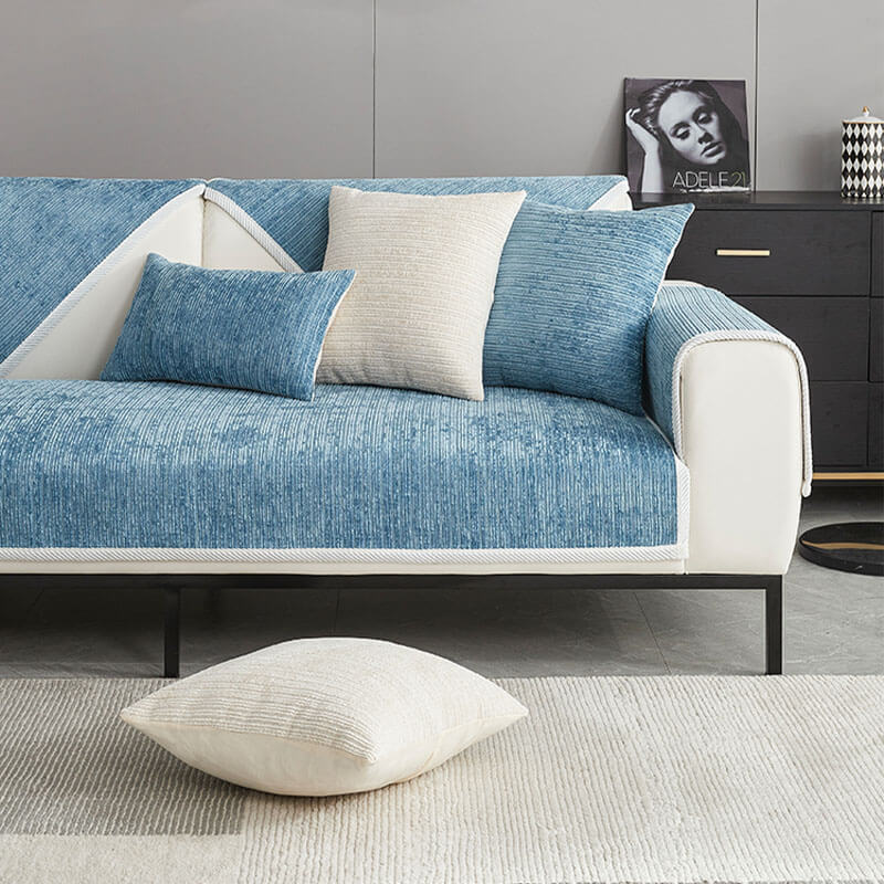 Pet Friendly Fleece Sofa Covers Scratch Resistant
