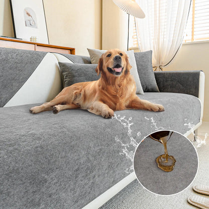 Pet Friendly Fleece Sofa Covers Scratch Resistant