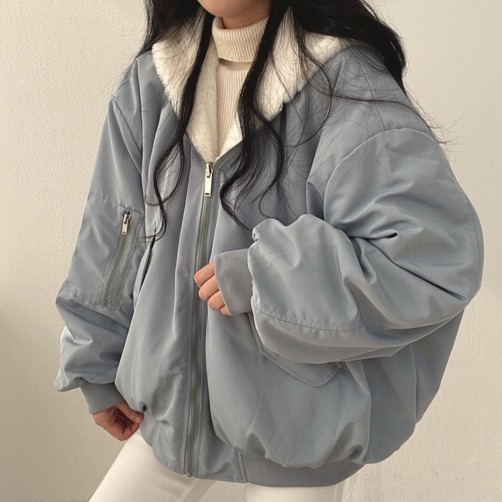 Cozy Reversible Women's Fleece Hooded Jacket