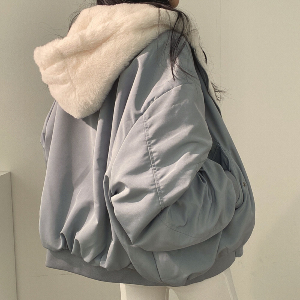 Cozy Reversible Women's Fleece Hooded Jacket - Yeezlab