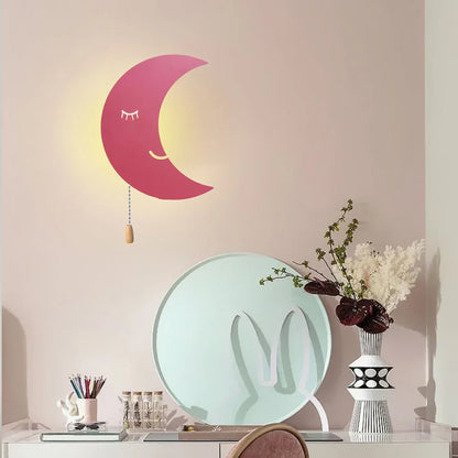 Contemporary Moon Wall Light Fixture