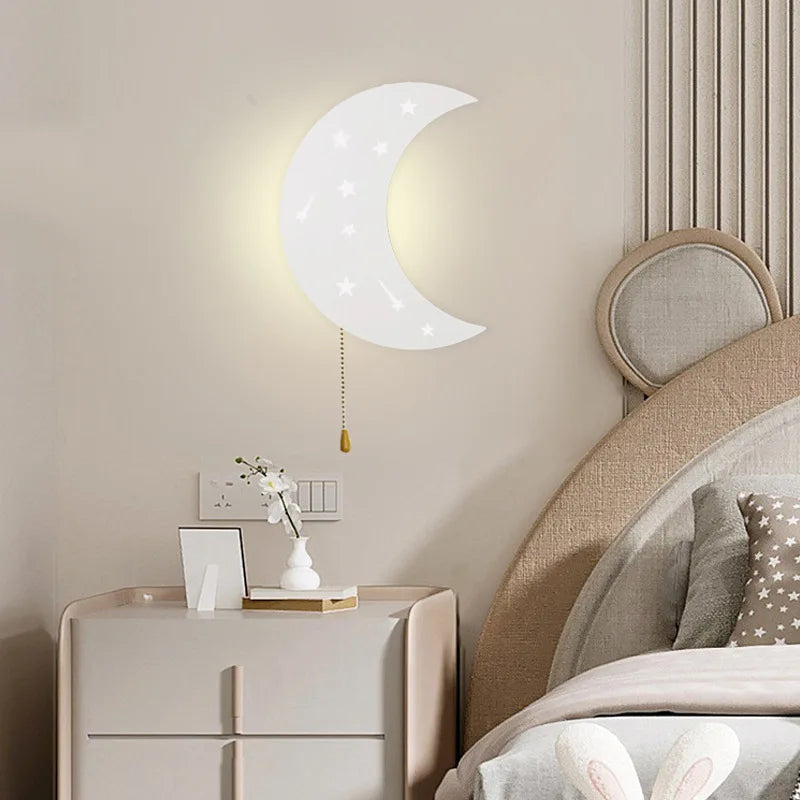 Contemporary Moon Wall Light Fixture