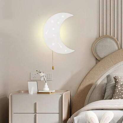 Contemporary Moon Wall Light Fixture