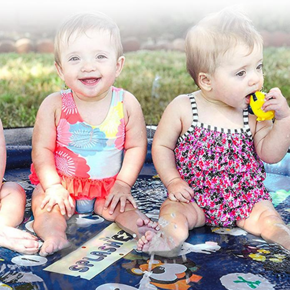 Fun Kids Water Play Mat with Colorful Ocean Designs