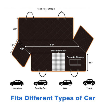 Durable Waterproof Pet Car Seat Protector Cover