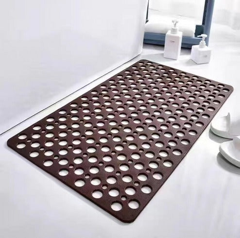 Anti-Slip Shower Mat with Suction Cups and Fast Dry Design