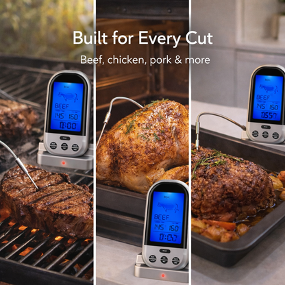 Wireless Meat Thermometer with Probe