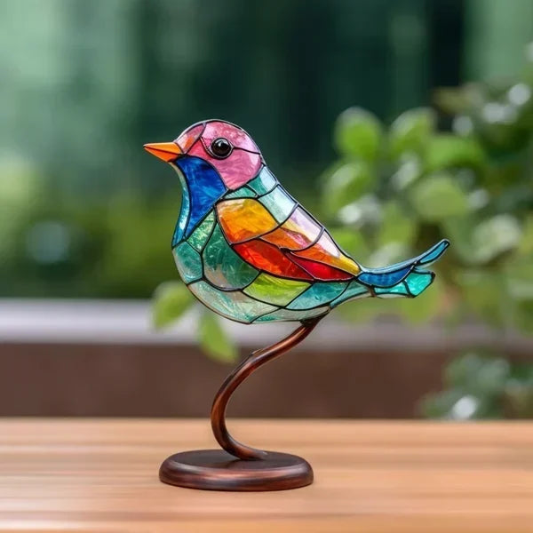 Colorful Glass Birds Figurine Decorations - Yeezlab