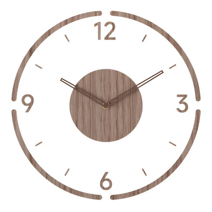 Quiet Wooden Contemporary Wall Clock