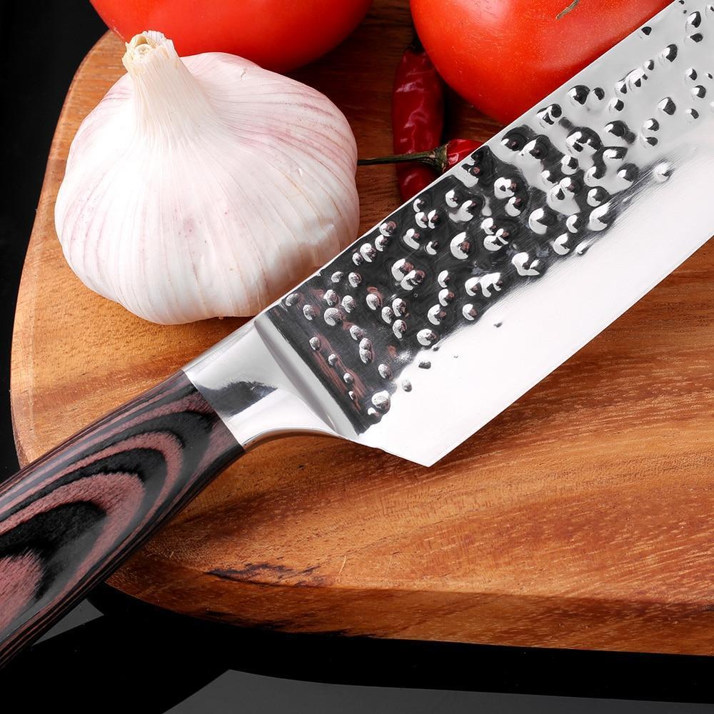 Sharp Japanese Chef Knife 8 Premium Carbon Steel Blade