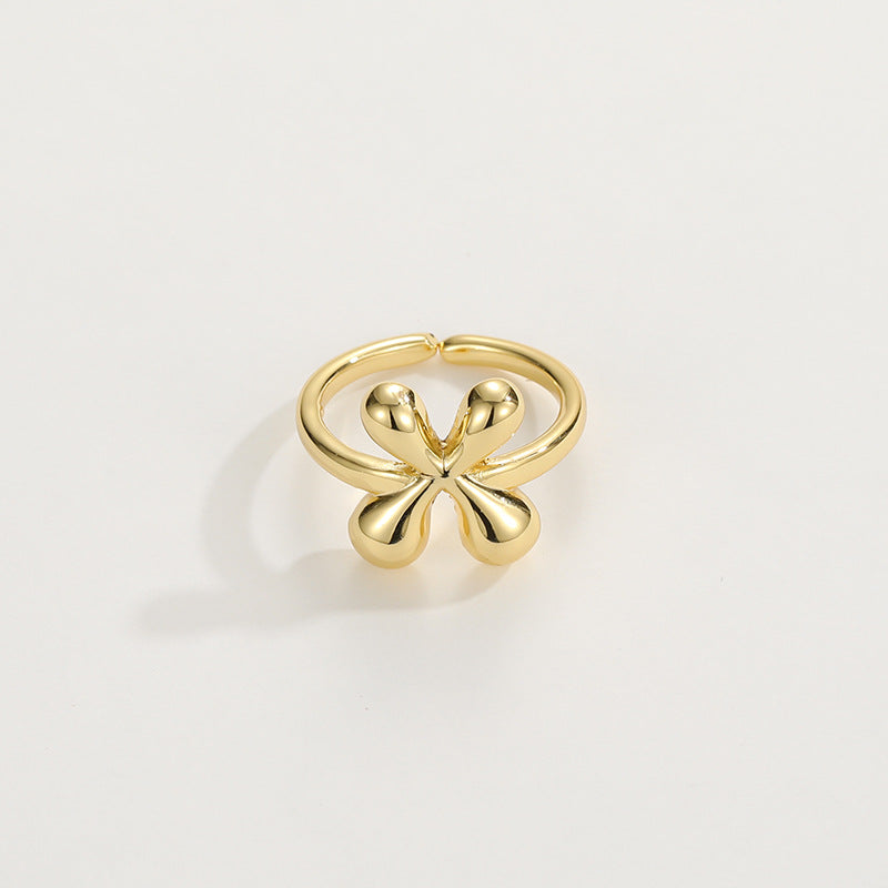 Fashionable Alphabet Initial Ring