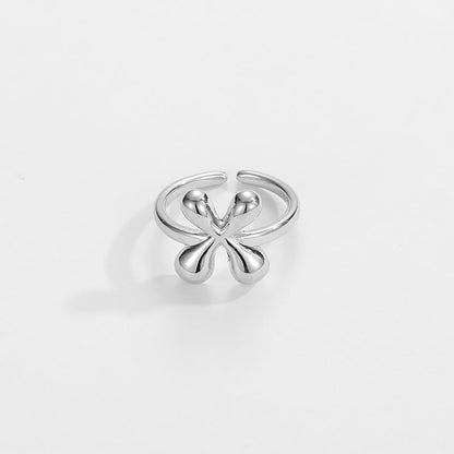 Fashionable Alphabet Initial Ring