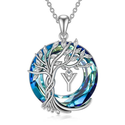 Natural Tree Crystal Pendant Necklace