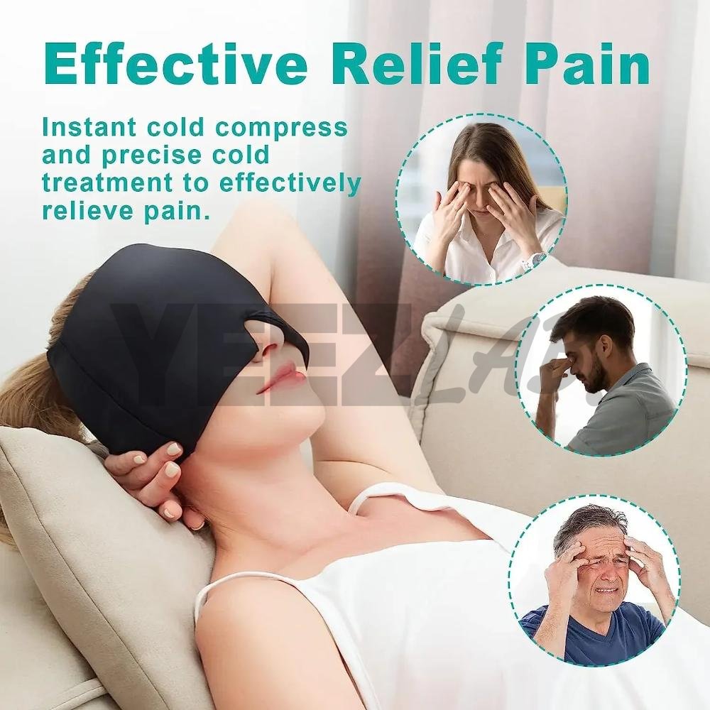 YeezLab™ Headache & Migraine Relief Cap – Soothe Pain with Cooling Comfort