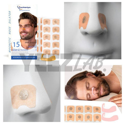 YeezLab™ Magnetic Nasal Dilator – Anti-Snoring & Breathing Relief Strips for Sleep & Sports