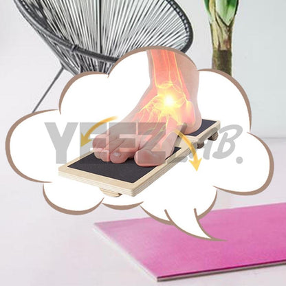 YeezLab™ Single Leg Balance Board – Wooden Ankle Strengthener & Stability Trainer