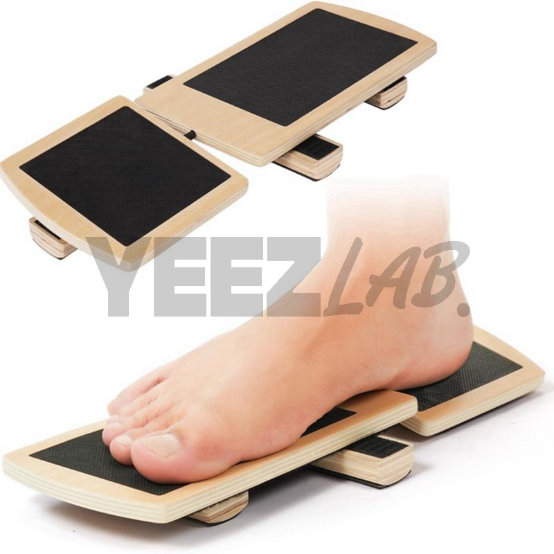 YeezLab™ Single Leg Balance Board – Wooden Ankle Strengthener & Stability Trainer