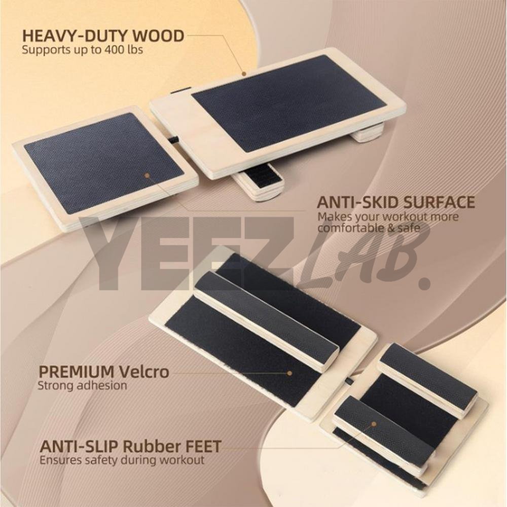 YeezLab™ Single Leg Balance Board – Wooden Ankle Strengthener & Stability Trainer