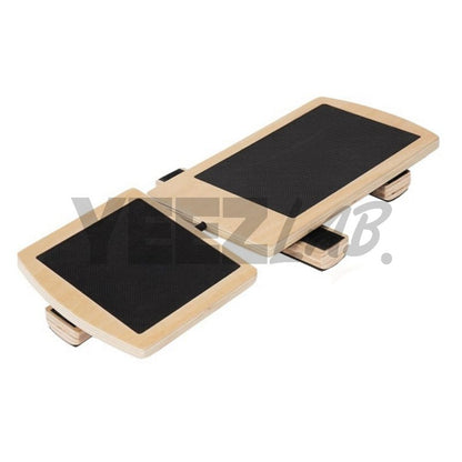 YeezLab™ Single Leg Balance Board – Wooden Ankle Strengthener & Stability Trainer
