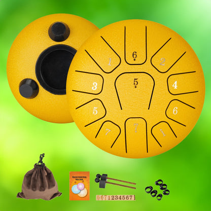 Portable 6 Inch 11 Note Metal Drum