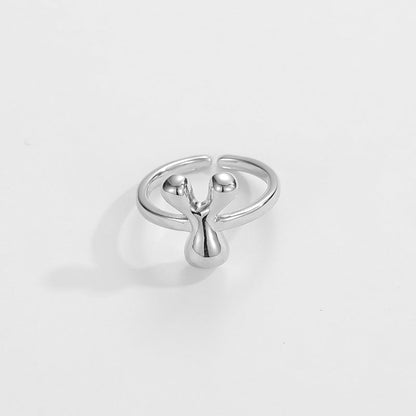 Fashionable Alphabet Initial Ring