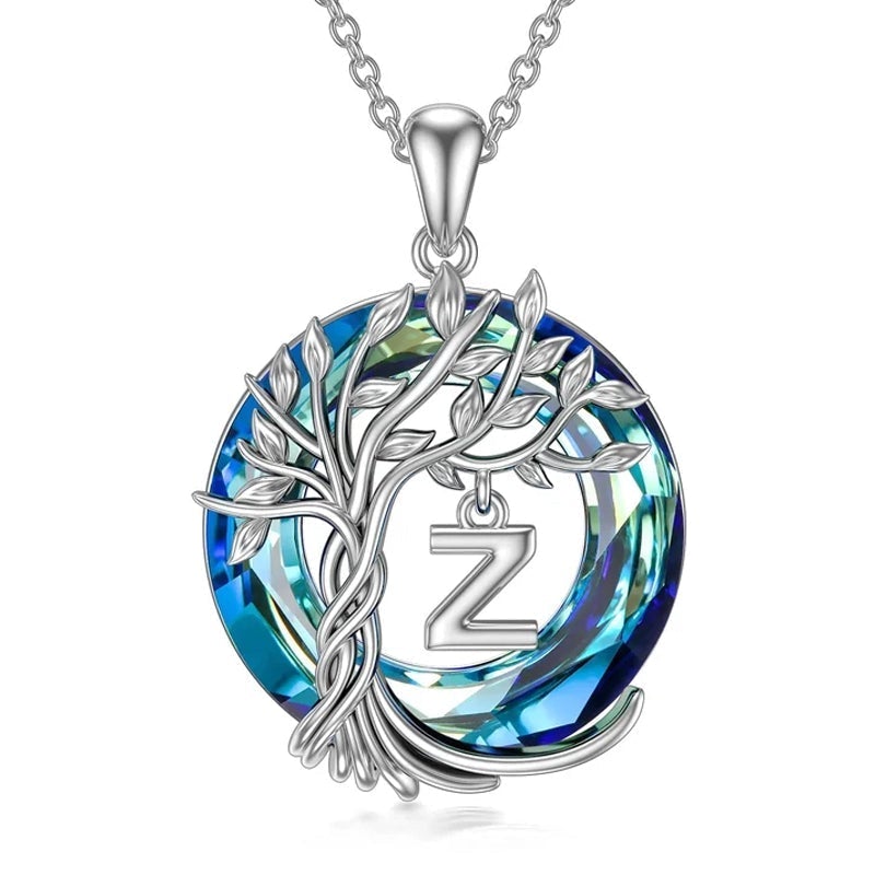 Natural Tree Crystal Pendant Necklace