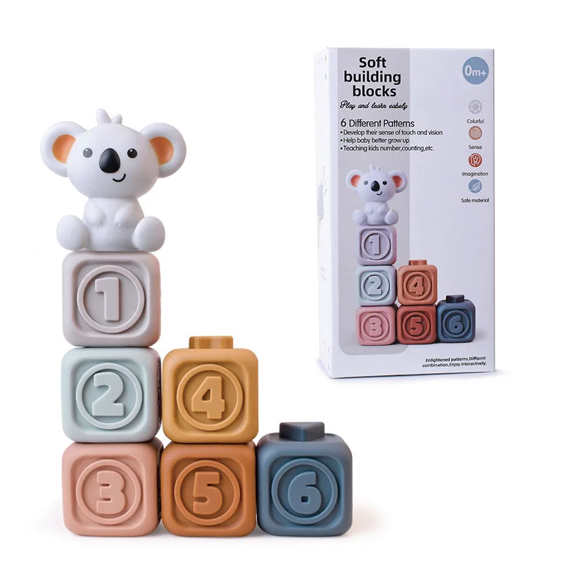 Colorful Baby Blocks for Toddlers - Developing Fine Motor Skills - Yeezlab