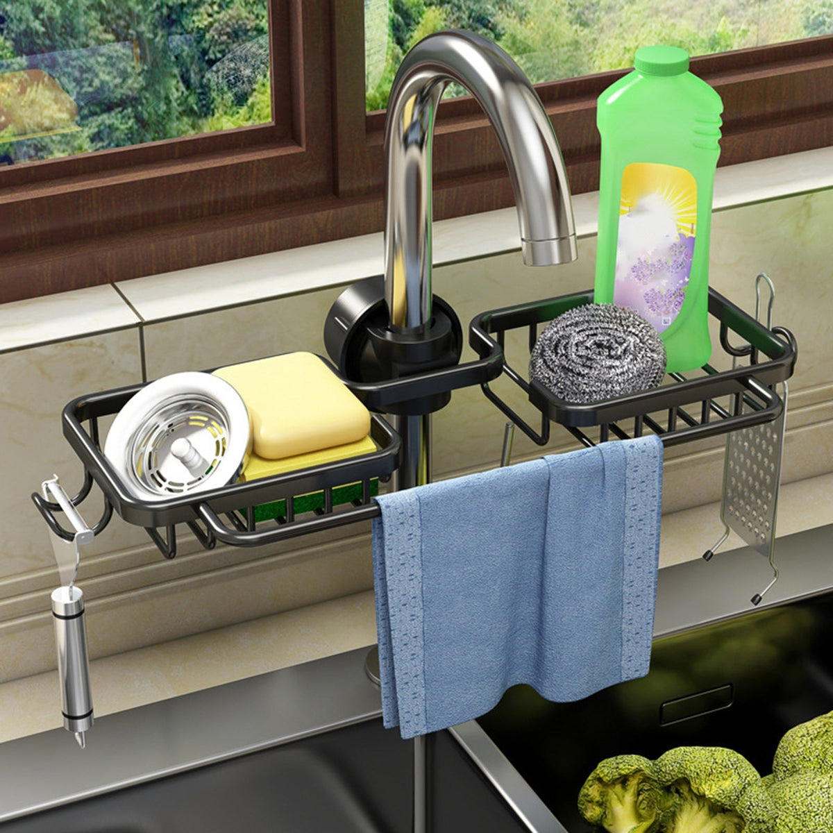 Modern Bathroom Sink Storage Organizer