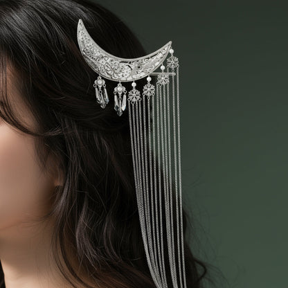 Glamorous Crescent Moon Hair Clip - Yeezlab