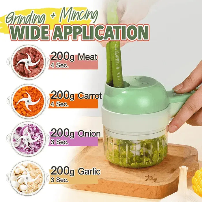 Compact 4-in-1 Kitchen Appliance Set with Chopper