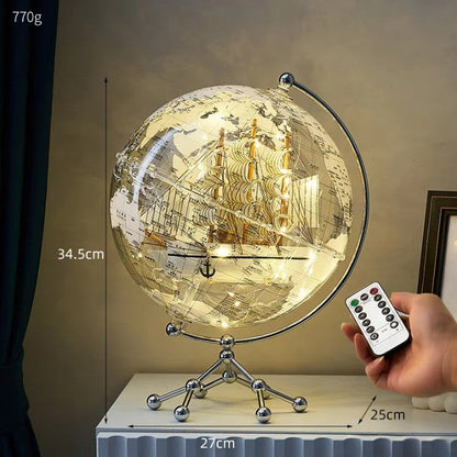 Luxury Globe Map LED Wall Light