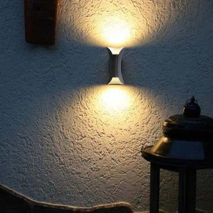 Contemporary Steel Outdoor Wall Light