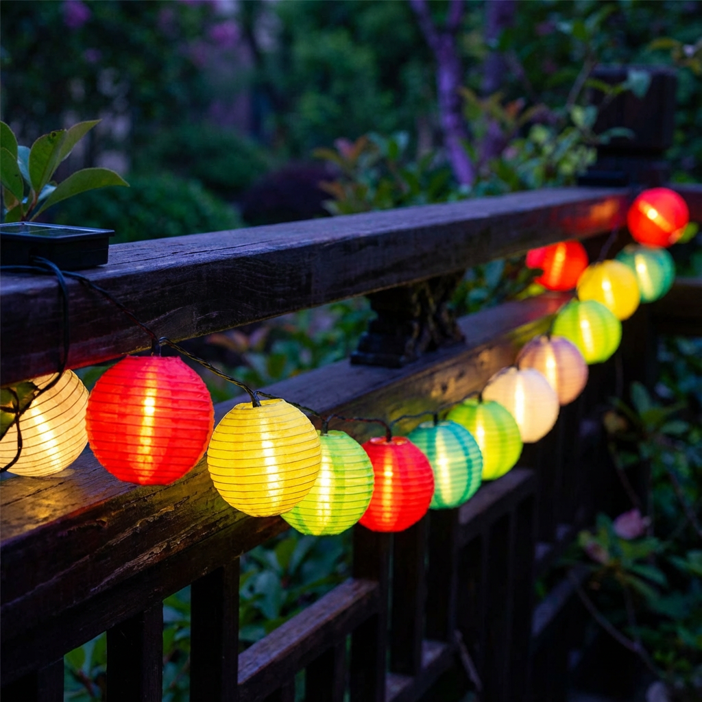 Solar Lantern String Lights