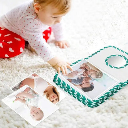 Baby First Photo Album with Shatterproof Mirror