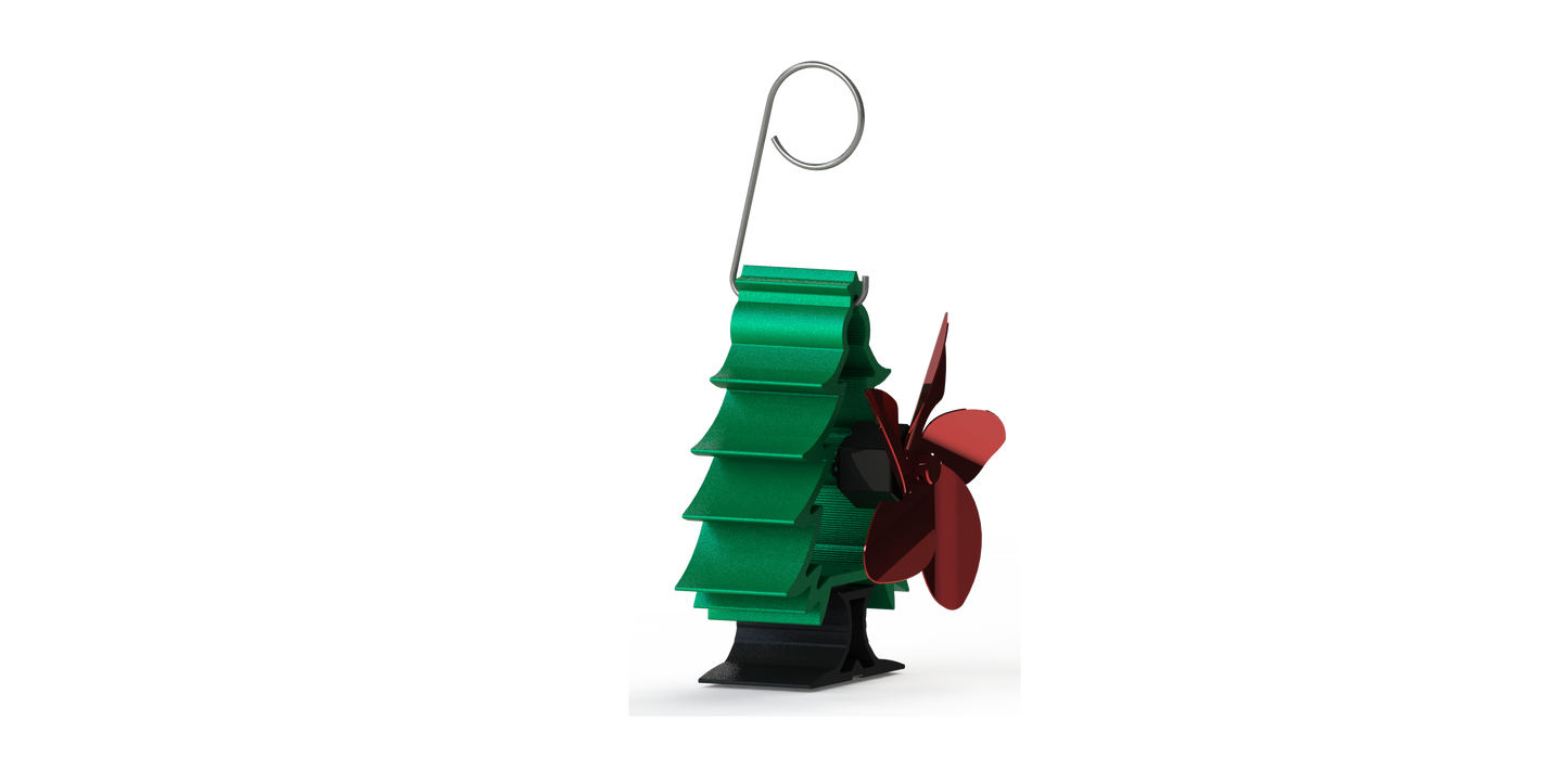 Efficient 5 Blade Heat Powered Stove Fan