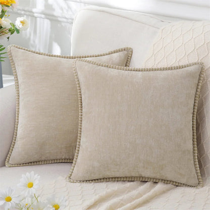 Plush Chenille Velvet Cushion Cover