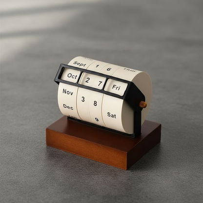 Classic Wood Office Desk Calendar