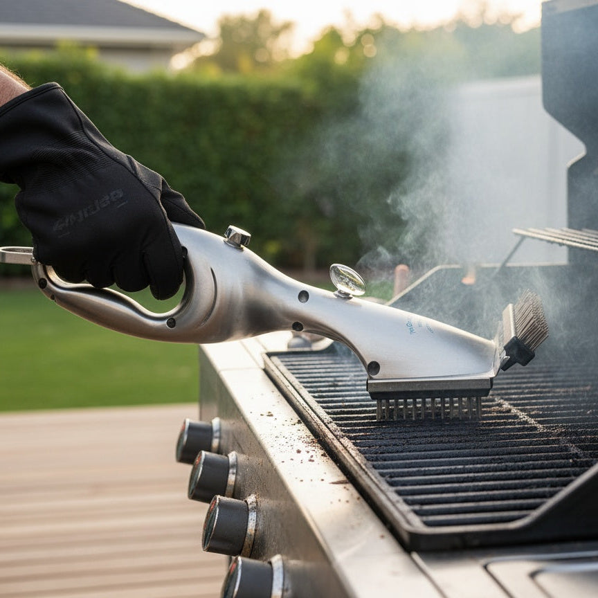 Stainless Steel Steam Cleaning Grill Brush