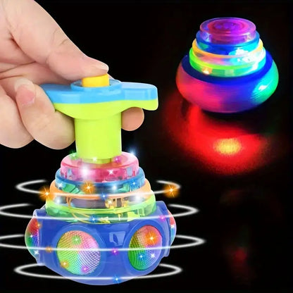 Colorful LED Spinning Top Lamp