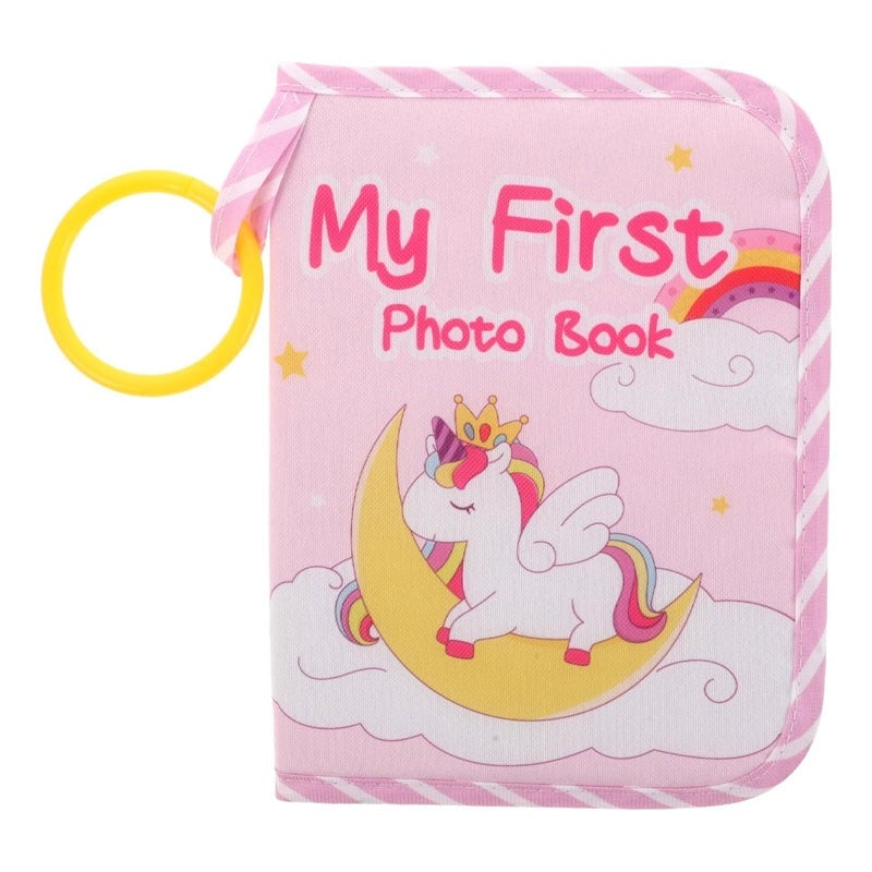 Baby First Photo Album with Shatterproof Mirror