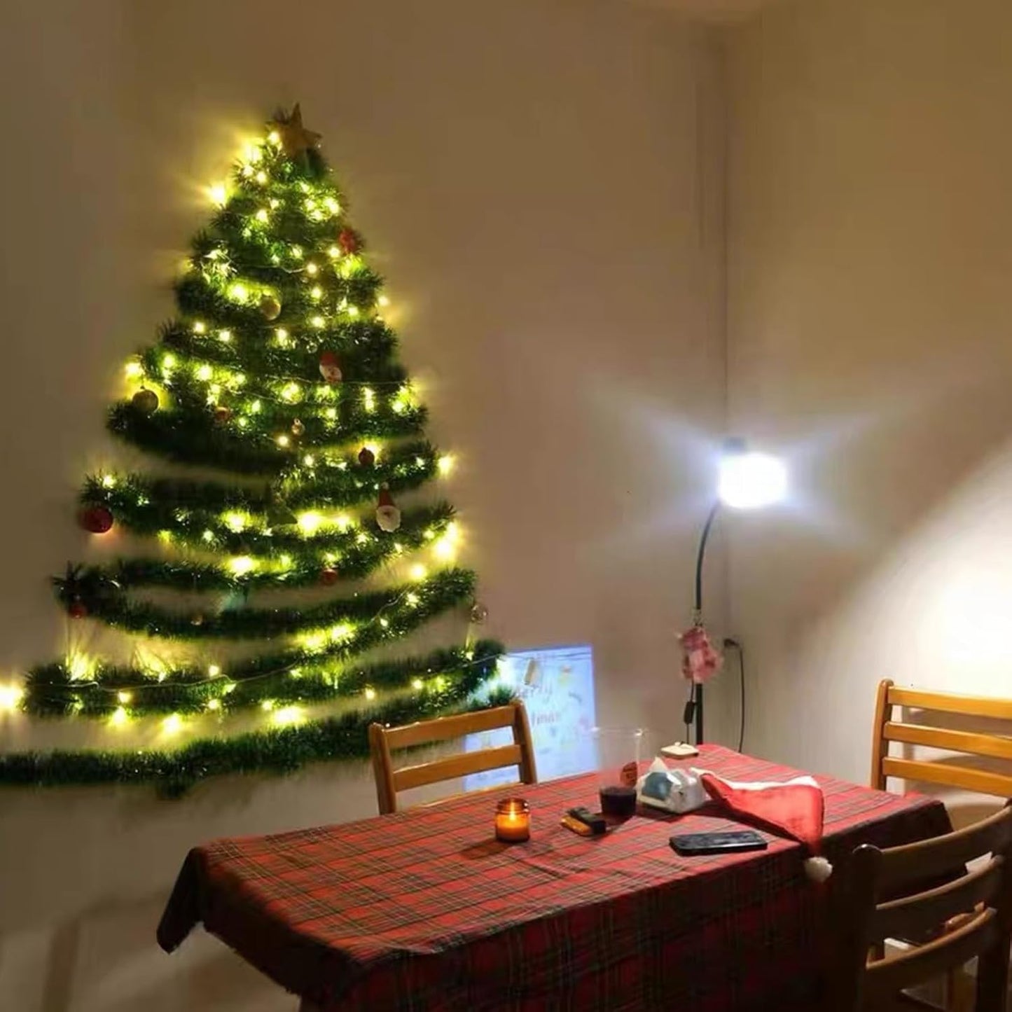 Compact Wall Mount Christmas Tree